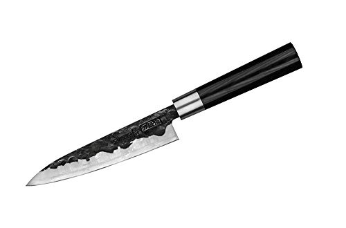 Samura Blacksmith - Cuchillo de cocina profesional japonés de damasco (162 mm) Dureza 60 HRC…