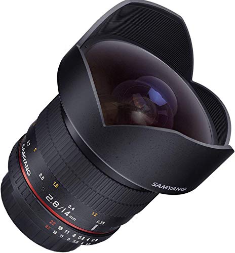 Samyang F1110603101 AE - Objectivo para Nikon (14 mm IF ED UMC, sensor APS-C y Full-Frame), Negro