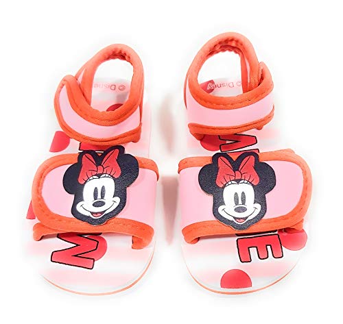 Sandalias Minnie Mouse para Playa o Piscina - Sandalias Minnie Mouse para niñas (Numeric_28)