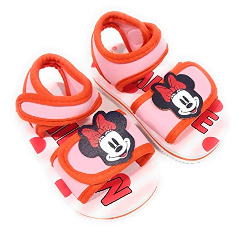 Sandalias Minnie Mouse para Playa o Piscina - Sandalias Minnie Mouse para niñas (Numeric_28)