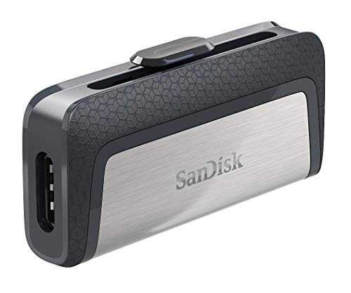 SanDisk Memoria Flash USB 256 GB para tu smartphone Android - Ultra Dual DriveType-C - USB 3.1