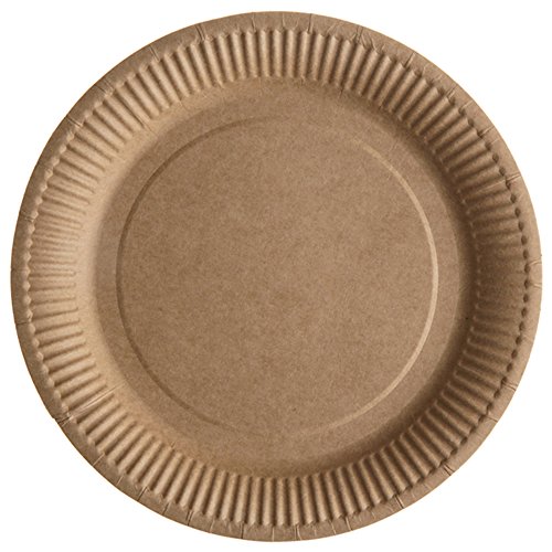 Santex 5154 – 26, bolsita de 10 platos de mesa unidas, Kraft