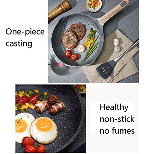 Sartén Gourmet | Wok antiadherente | Sartén de aleación de aluminio | Tapa de vidrio templado y mangos de silicona Stay-Cool antideslizantes | Adecuado para todas las placas de inducción AAA~~