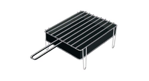 Sauvic 02900 - Parrilla de sobremesa de acero inoxidable, 18/8, 25 x 20 x 12.5 cm