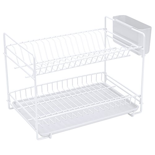 Sauvic 89030 escurreplatos Desmontable Metal Plastificado Blanco 38,5 x 25 x 28 cm