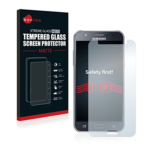 savvies Protector Cristal Mate Compatible con Samsung Galaxy J5 2015 - Dureza 9H, Antireflejos