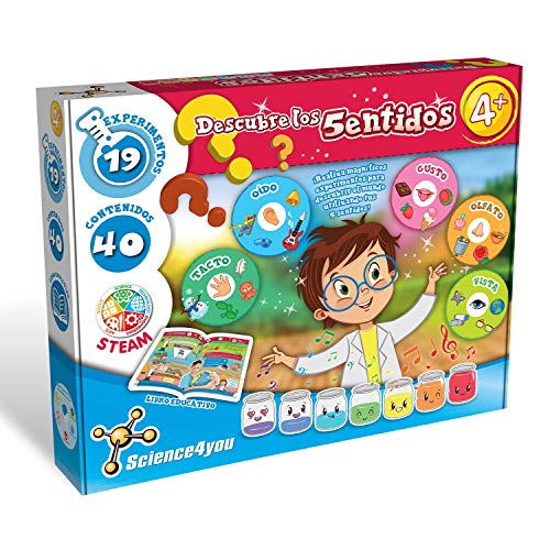 Science4you-Science4you – Descubre Los 5 Sentidos – Juguete Científico y Educativo, Multicolor, 4 Años (80002461)