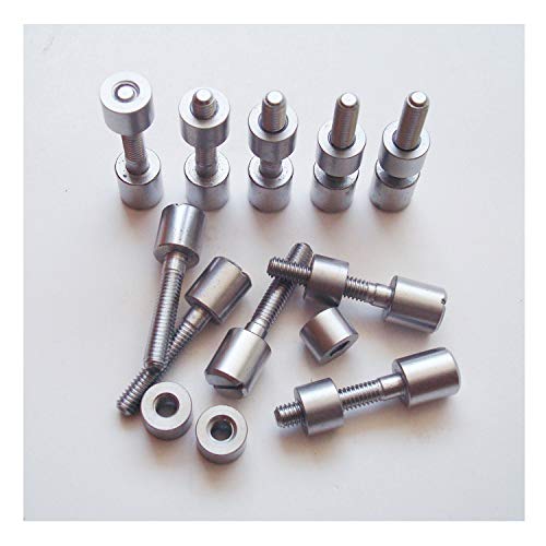 Screw Fasteners para cuchillero, 5/16"de diametro cabeza. Tactical cuchillo de supervivencia remaches EDC eje sujetadores - pack de 10 juegos (Brass)