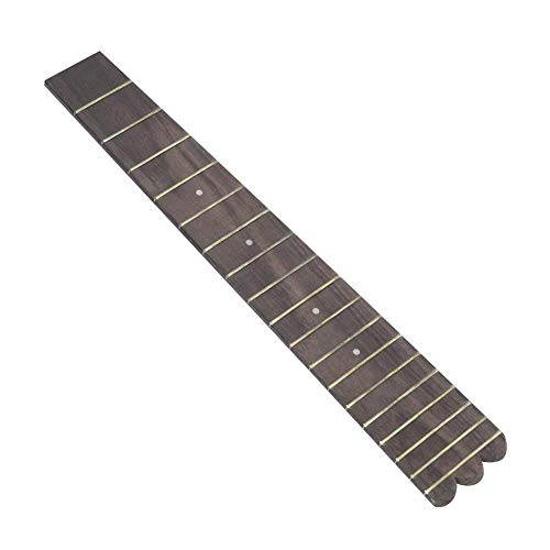 Seacanl Diapasón de Ukelele Duradero de 26 Pulgadas, diapasón de Ukelele, diapasón de Madera de Palisandro para guitarristas caseros de Ukelele de 26 Pulgadas