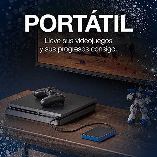 Seagate Game Drive, 2 TB, Disco duro externo, HDD portátil, compatible con PS4 (STGD2000200)