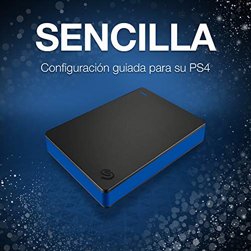 Seagate Game Drive, 2 TB, Disco duro externo, HDD portátil, compatible con PS4 (STGD2000200)