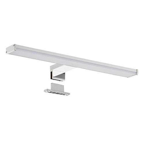 SEBSON® Lámpara LED Espejo, baño IP44 40cm, pinza + armario, luz blanca neutra 4000K, 400x106x40mm, 8W, 600lm