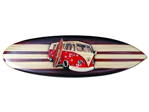 Seestern Sportswear FBA_1858 - Tabla de Surf (Madera, 50,80 o 100 cm), diseño de aerógrafo