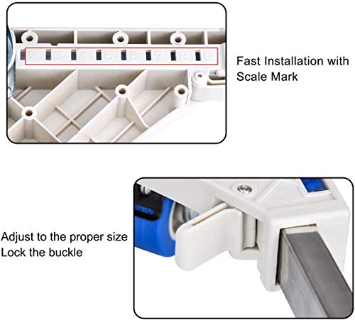 Seisso Soporte para Lavadora/Secadora/Refrigerador Base con 4 Pies de Goma Ajustable de 44.8~69cm