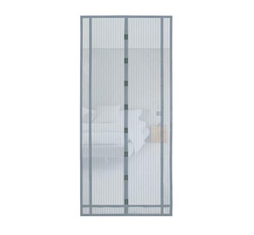 Sekey 220x130 cm magnético cortina para protección contra insectos, magnético Mosquitera para puerta para balcón, sótano Puerta, terrazas para puerta (se puede cortar en altura y ancho), Gris