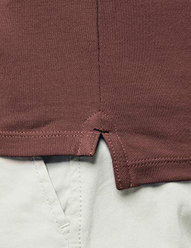 SELECTED HOMME Shharo Ss Embroidery Polo Noos, Camiseta Polo Hombre, Marrón (Decadent Chocolate), M