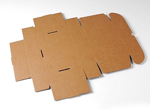 Selfpackaging Caja Rectangular automontable en cartón microcanal Color Kraft. La Caja envíos Postales - XL