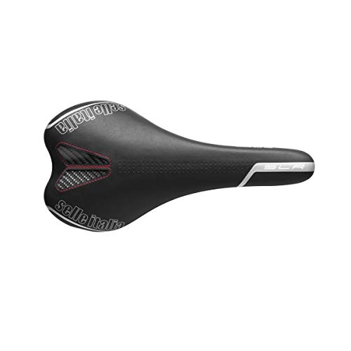 Selle Italia - Sillìn Bicicleta de Carretera SLR Kit Carbonio, Rail Carbon/Keramic Ø7x9, Sillìn Road Perfomance Fibra-tek Ligero, Comfort