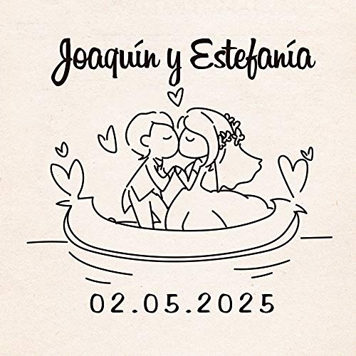 Sello de Boda Personalizado | Bote