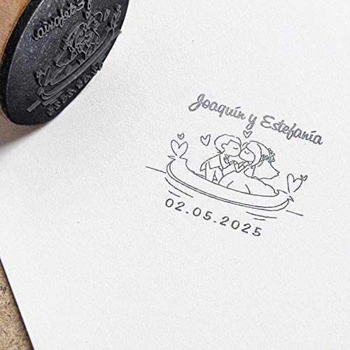 Sello de Boda Personalizado | Bote