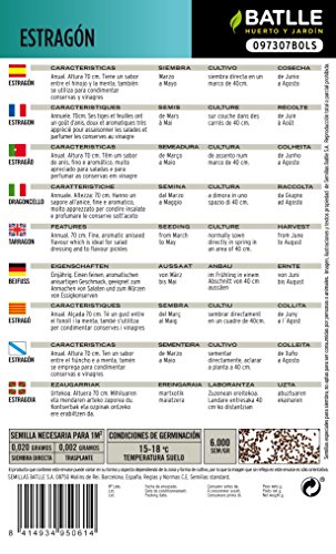 Semillas Aromáticas - Estragón - Batlle