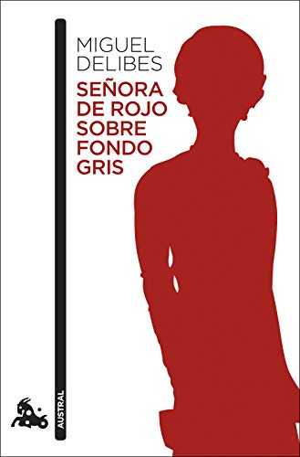 Señora de rojo sobre fondo gris (Contemporánea)