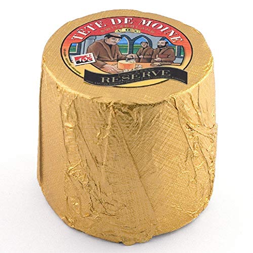 Set de pasteles de queso 1 barra de ca 800 G Tete de Moine queso cabeza de monje reserva 250 G Fig mostaza capó