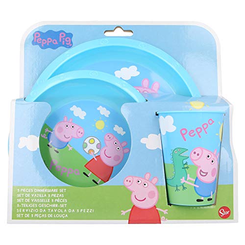 SET EASY 3 PCS (PLATO, CUENCO Y VASO EASY 260 ML) PEPPA PIG