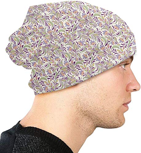 setyserytu Gorras/Sombrero de Punto, Bouquet of Lilacs Warm Knit Hats Comfortable Soft Beanie Hat Skull Cap Winter Ski Baggy Hat for Men Women