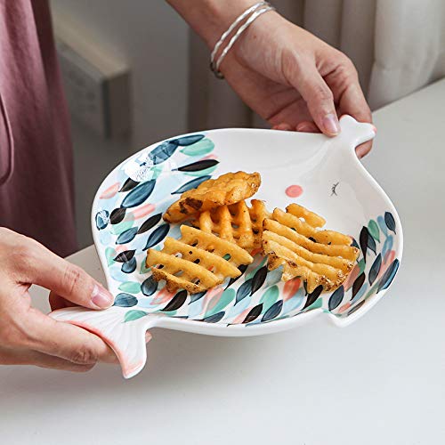 SGSD Juego De Cerámica Taza De Cerámica Plato De Tetera Tarde Creativa Plato De Cena Juego De Regalo Pintado A Mano En Casa