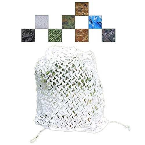 Shade net Malla de Camuflaje,Red de Sombra Nieve,Malla de Camuflaje Militar,Toldo de Terraza Red de Camuflaje,Sin Malla,para Coche Protección Solar Toldos Terraza Velas Bosque(5x6m(16x20ft))