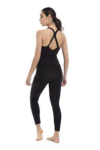 Shambhala Barcelona Osi Legging/Malla Deportiva De Poliéster De Plástico Reciclado, Mujer, Negro, Small