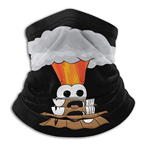 shenguang Scared Volcano Cartoon Men Women Cold Weather Polaina del Cuello Tube Mascarilla