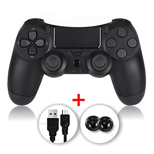 shineled Mando PS4, PS4 Controller, Controlador PS4, Mando Inalámbrico Gamepad Compatible con Playstation 4 (Negro)
