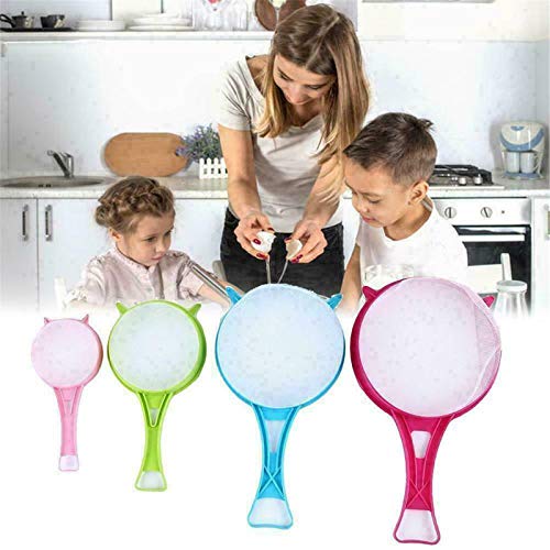 SHOULIAN Separador de líquido sólido 4PCS, COLADOR DE Cocina DE PLÁSTICO Multiuso, COLADOR DE COLADOR DE TAMIZ DE HARINA