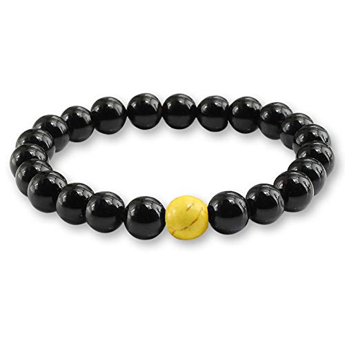 SHOUZ Pulseras/Regalo/Joyería/Los Hombres Pulseras de Piedra volcánica Natural Charm Matte Black Lava Beads Turquesa Ojo de Tigre Buda Ronda Pulsera Mujeres Yoga Joyería