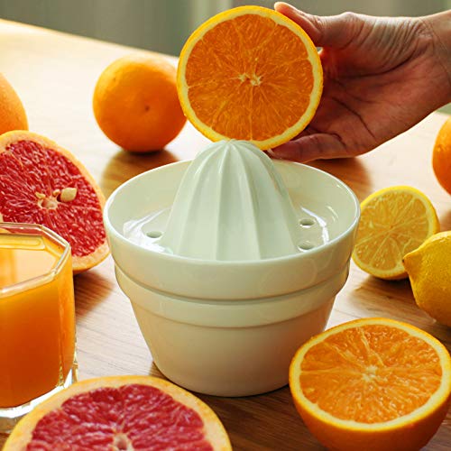 SHUNHUI Exprimidor Manual De Cerámica Exprimido Limón Prensado Jugo De Naranja Frito Artefacto Máquina De Jugo De Bebé Taza De Jugo De Naranja Máquina De Jugo De Hogar Herramienta De Cocina