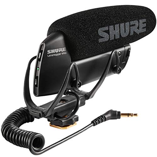 Shure VP83 - Micrófono de cañón de condensador, para uso con cámaras DSLR y grabadores de audio portátil y para captar audio detallado y de alta definición