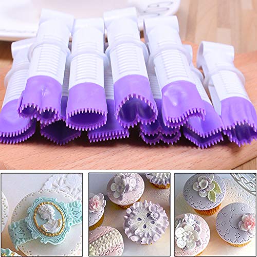 Sichuan Cake Lace Flower Edge Clip Curva Crimper Clip Biscuit Cutter Cake Herramientas de Peinado