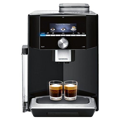 Siemens EQ.9 s300 Independiente 2,3 L Totalmente automática - Cafetera (Independiente, 2,3 L, Granos de café, De café molido, Molinillo integrado, 1500 W, Negro, Acero inoxidable)