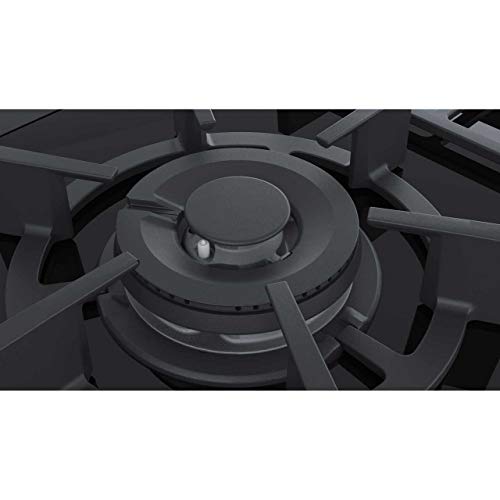 Siemens ER9A6SD70 hobs Negro Integrado Encimera de gas - Placa (Negro, Integrado, Encimera de gas, Vidrio y cerámica, 1100 W, Rectangular)