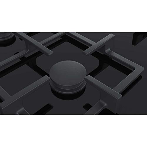 Siemens ER9A6SD70 hobs Negro Integrado Encimera de gas - Placa (Negro, Integrado, Encimera de gas, Vidrio y cerámica, 1100 W, Rectangular)