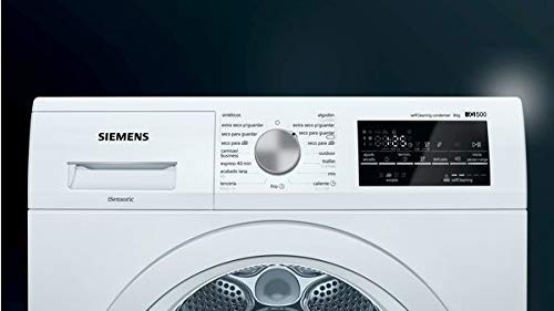 Siemens iQ500 WT47G439ES - Secadora (Independiente, Carga frontal, Bomba de calor, Blanco, Giratorio, Tocar, Derecho)