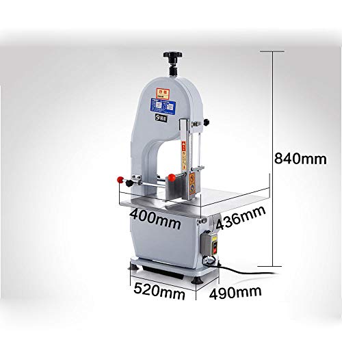 Sierra De Cinta Profesional para Carnicero Cortadora De Hueso Eléctrica con Hoja De Sierra Importada Acero Inoxidable Corte Pezuña De Cerdo Sierra Carne Congelada Pescado Cerdo Hueso 1500W 220V