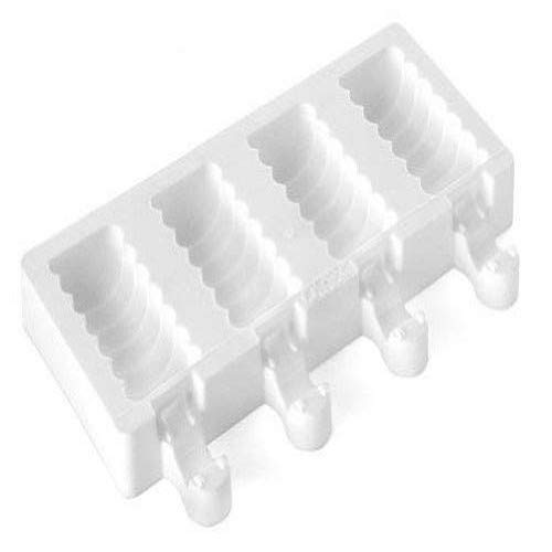 silikomart GEL04M Molde para Helados con Forma de Espiral, Color Blanco