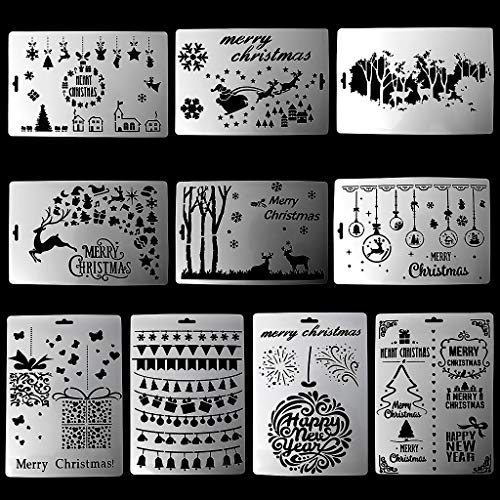 SimpleLife Cake Cookie Stamping Mold Decoration Spray Stencil Hollow Plantilla de Pared de Pintura Blanco 17.3cmx25.6cm