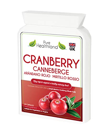 Sin Gluten Tabletas Suplementos Concentrados De Arándanos Rojos. Igual A 12600 Mg De Arándanos Frescos. La Mayor Potencia En El Mercado Con Fuerza Triple. No Más Zumo De Arándanos. Suplemento Alimenticio Adecuado Para Vegetarianos Y Veganos.Sin Azúcar