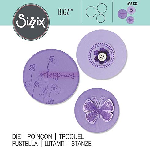 Sizzix Bigz - Moldes para máquinas de troquelar, diseño Circular