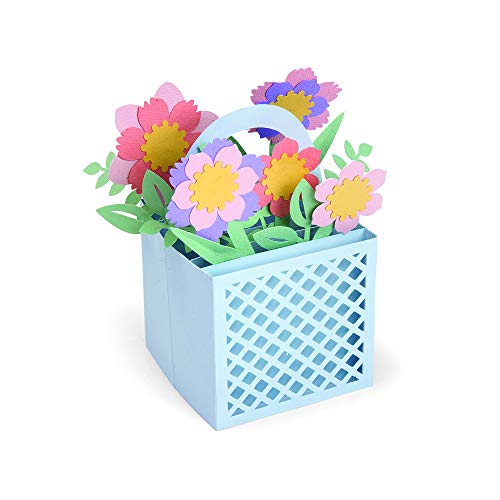 Sizzix Thinlits Troqueles 12PK Cartulina Caja con Flores