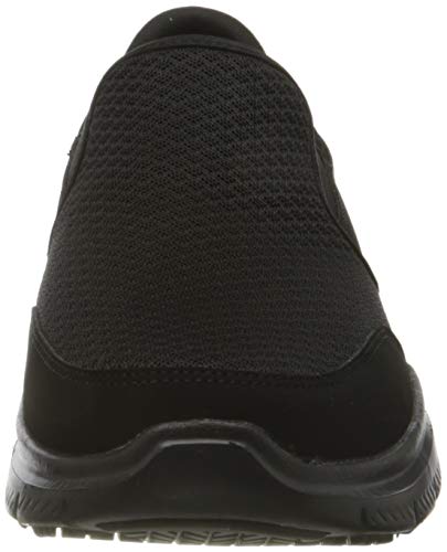 Skechers Flex Advantage Sr Mcallen, Zapatos para Servicio de Alimentos para Hombre, Negro, 44 EU